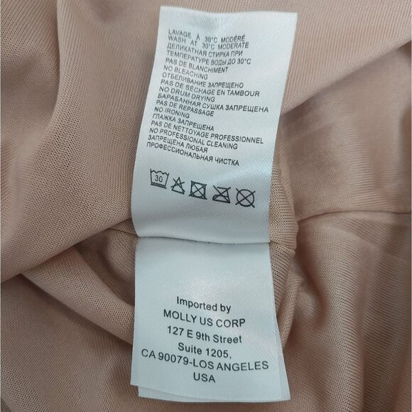 Molly Bracken Premium Pink Shimmer Sleeveless Blouse Sz XS - Picture 5 of 9